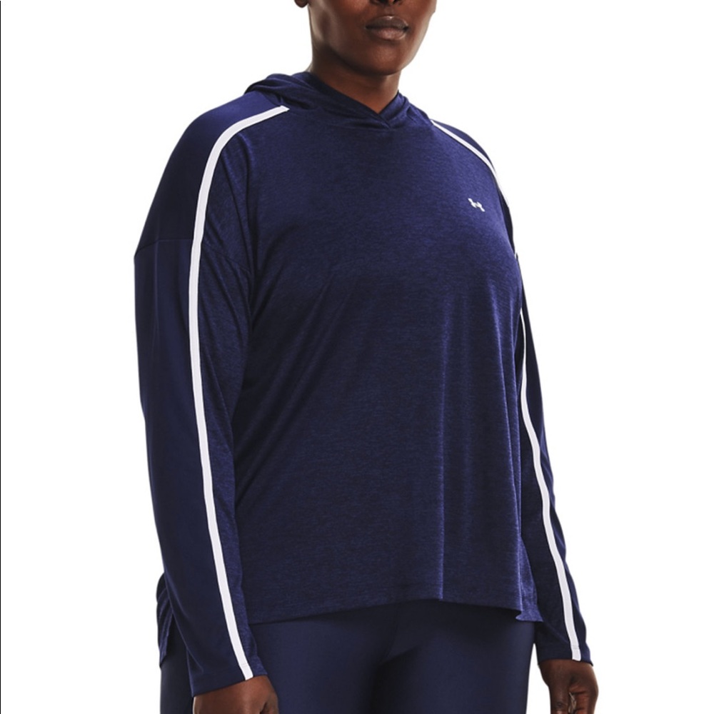 Under Armour Plus Size Tech Colorblocked Hoodie Top